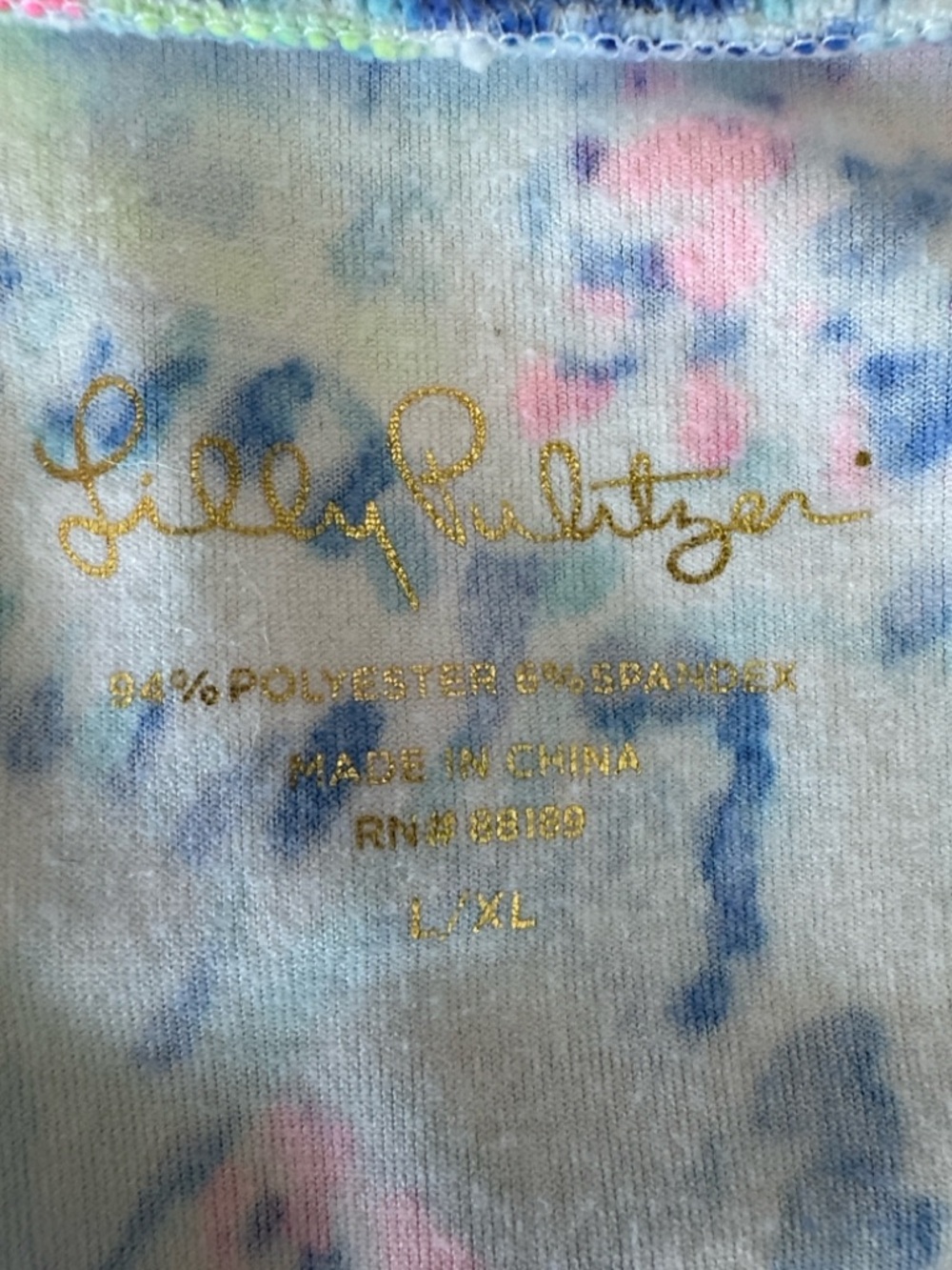Lilly Pulitzer Elaine Plush Short Velour Robe Ocean Commotion Print Size L / XL - Picture 7 of 9